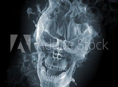 Fototapeta360 x 266  Skull  smoke, 360 x 266 cm