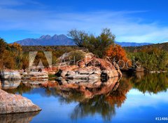 Fototapeta vliesov 100 x 73, 11486623 - Desert Pond