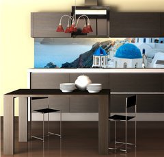 Fototapeta do kuchyně fólie 260 x 60, 11617163 - Santorini - Oia