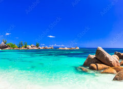 Fototapeta papr 160 x 116, 118051170 - amazing tropical holidays in paradise beaches of Seychelles,Praslin