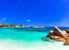 Fototapeta254 x 184  amazing tropical holidays in paradise beaches of Seychelles,Praslin, 254 x 184 cm