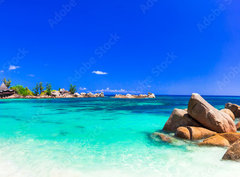 Fototapeta330 x 244  amazing tropical holidays in paradise beaches of Seychelles,Praslin, 330 x 244 cm