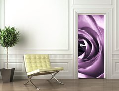 Samolepka na dveře fólie 90 x 220, 11865044 - Purple rose - Fialová růže