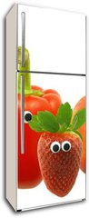 Samolepka na lednici fólie 80 x 200, 11914445 - Friendly Fruit and Vegetables - Přátelské ovoce a zelenina