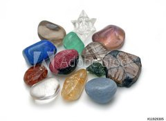 Samolepka flie 100 x 73, 11929305 - Crystal therapy tumbled stones