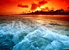Fototapeta plátno 160 x 116, 12081689 - ocean sunrice - oceánské slunce