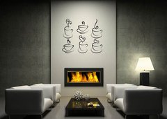 Samolepka na ze 120 x 100 cm vzor n26650686 - coffee and tea cups, vector