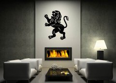 Samolepka na ze 120 x 100 cm vzor n46749268 - lion silhouette winner on white background