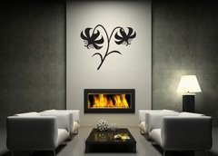 Samolepka na ze 120 x 100 cm vzor n54228054 - Silhouette flower