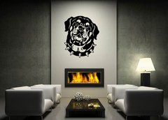 Samolepka na ze 120 x 100 cm vzor n59902397 - rottweiler head black white