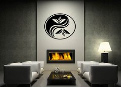 Samolepka na ze 120 x 100 cm vzor n68159211 - Black decorative Yin Yang