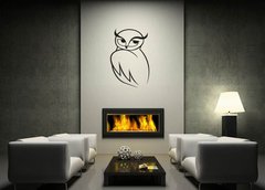 Samolepka na ze 120 x 100 cm vzor n72493977 - Doodle sketch of wise owl