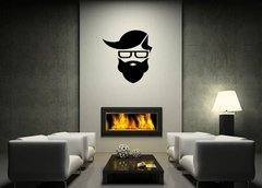 Samolepka na ze 120 x 100 cm vzor n79962690 - man with glasses and beard