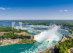 Fototapeta254 x 184  Aerial view of Niagara horseshoe falls. Ontario Canada, 254 x 184 cm