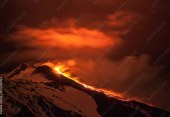 Samolepka fólie 145 x 100, 121736163 - Volcano Etna eruption