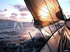 Samolepka flie 270 x 200, 122844 - sailing to the sunrise - plachtn na vchod slunce
