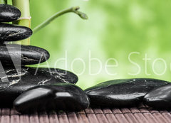 Fototapeta vliesov 200 x 144, 123260109 - spa concept with zen basalt stones