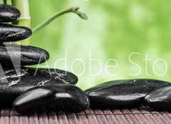 Fototapeta pltno 240 x 174, 123260109 - spa concept with zen basalt stones