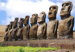 Fototapeta vliesov 145 x 100, 12348642 - Ahu Tongariki - Easter Island