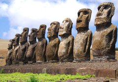 Fototapeta papr 184 x 128, 12348642 - Ahu Tongariki - Easter Island