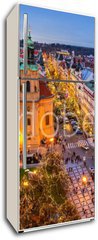 Samolepka na lednici fólie 80 x 200, 123780086 - Panorama of Old Town of Prague at Christmas time. - Panorama Starého Města Prahy v době Vánoc.