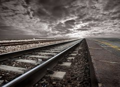 Samolepka flie 100 x 73  railway, 100 x 73 cm