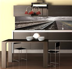 Fototapeta do kuchyně fólie 260 x 60, 12591231 - railway - železnice