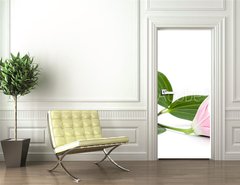 Samolepka na dvee flie 90 x 220  lilly flower, 90 x 220 cm