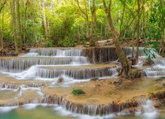 Samolepka fólie 200 x 144, 127693743 - Huai Mae Kamin waterfall - Huai Mae Kamin vodopád
