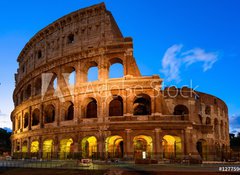 Fototapeta100 x 73  Night view of Colosseum in Rome in Italy, 100 x 73 cm