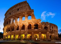 Fototapeta240 x 174  Night view of Colosseum in Rome in Italy, 240 x 174 cm