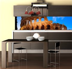 Fototapeta do kuchyn flie 260 x 60  Night view of Colosseum in Rome in Italy, 260 x 60 cm