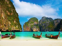 Samolepka flie 270 x 200, 12791054 - Tropical beach, Maya Bay, Thailand