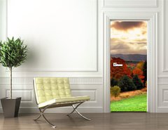Samolepka na dvee flie 90 x 220, 1290922 - vermont fall faliage - vermont pad faliage