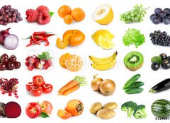 Fototapeta pltno 240 x 174, 129487630 - Fruits and vegetables - Ovoce a zelenina