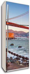 Samolepka na lednici flie 80 x 200, 129546640 - San Francisco. Image of Golden Gate Bridge in San Francisco, California during sunrise.