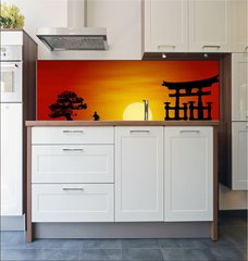 Fototapeta do kuchyn flie 180 x 60  Japanese Sunset, 180 x 60 cm