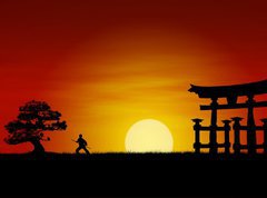 Fototapeta vliesov 270 x 200, 12971065 - Japanese Sunset