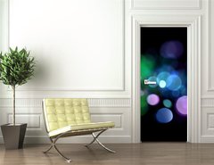 Samolepka na dveře fólie 90 x 220, 13032675 - Abstract lights - Abstraktní světla