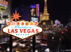 Fototapeta vliesov 100 x 73, 13126695 - Welcome to Las Vegas Nevada