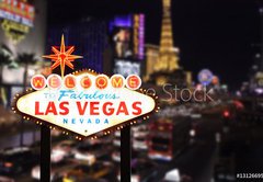 Fototapeta pltno 174 x 120, 13126695 - Welcome to Las Vegas Nevada