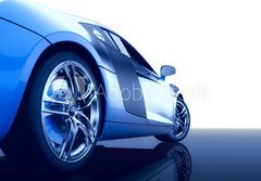 Fototapeta184 x 128  Modern sport car (3d render), 184 x 128 cm