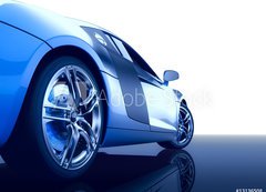 Samolepka flie 200 x 144  Modern sport car (3d render), 200 x 144 cm