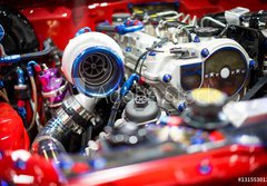 Fototapeta papr 184 x 128, 131553011 - Engine car in vibrant and powerful.