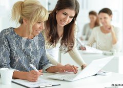 Samolepka flie 200 x 144, 132241834 - women working together in office - eny pracujc spolen v kanceli