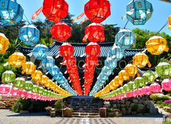 Fototapeta pltno 240 x 174, 132287673 - Color Lantern at Temple - Barevn lucerny v chrmu