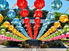 Fototapeta360 x 266  Color Lantern at Temple, 360 x 266 cm