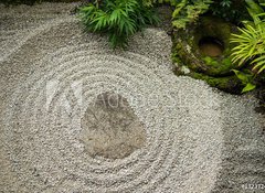 Samolepka flie 100 x 73, 132372452 - Zen garden in Japan - Zen zahrada v Japonsku