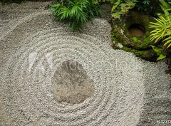 Fototapeta papír 360 x 266, 132372452 - Zen garden in Japan - Zen zahrada v Japonsku