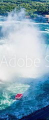 Samolepka na dveře fólie 90 x 220, 132838674 - Niagara falls aerial view - Niagara padá letecký pohled